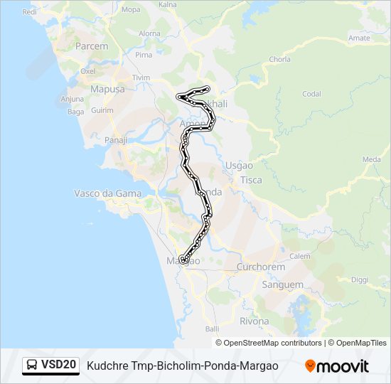VSD20 Bus Line Map