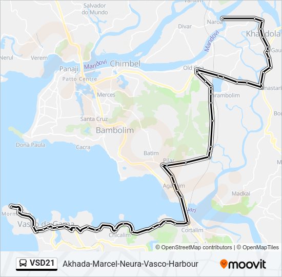 VSD21 Bus Line Map