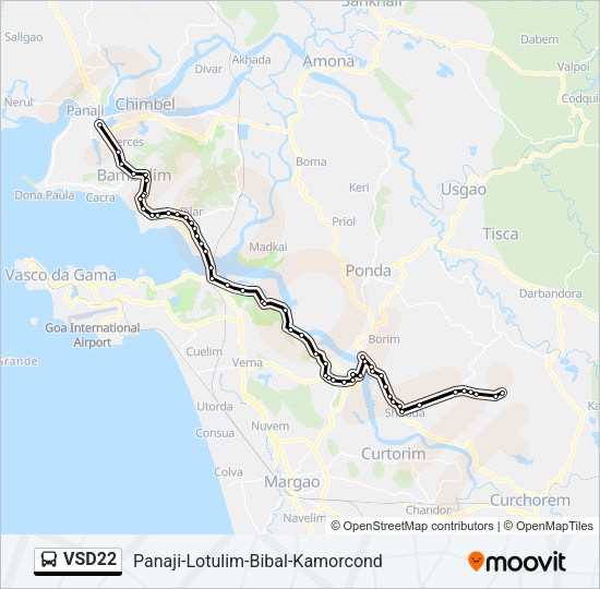 VSD22 Bus Line Map