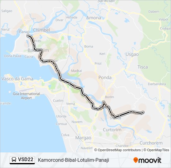 VSD22 Bus Line Map