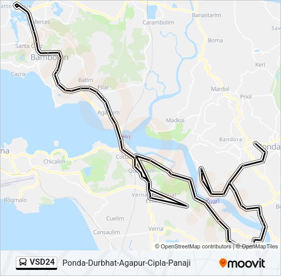 VSD24 Bus Line Map