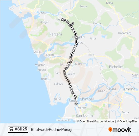 VSD25 Bus Line Map