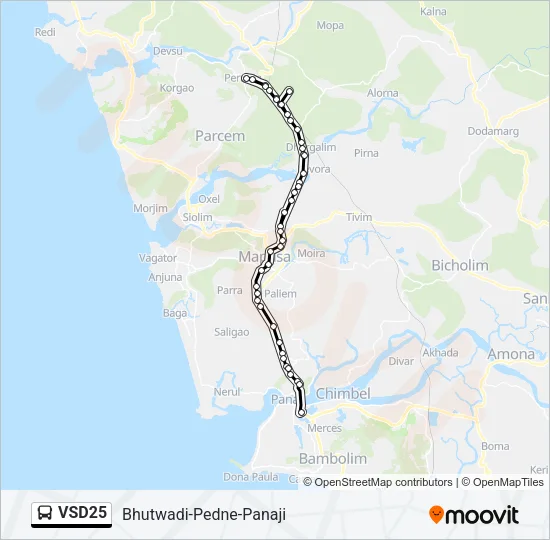 VSD25 Bus Line Map