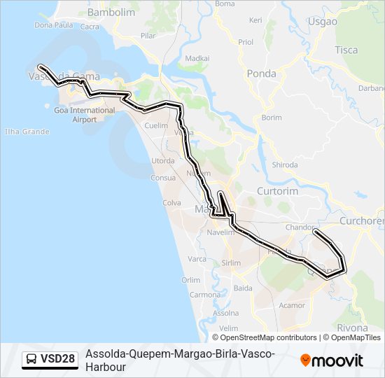 VSD28 Bus Line Map