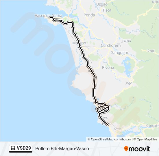 VSD29 Bus Line Map