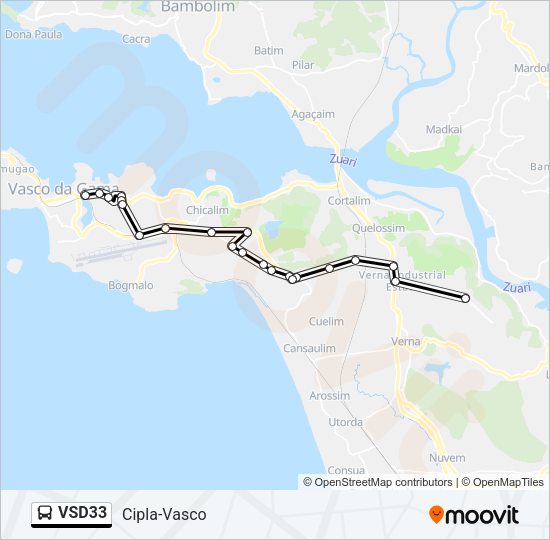 VSD33 Bus Line Map