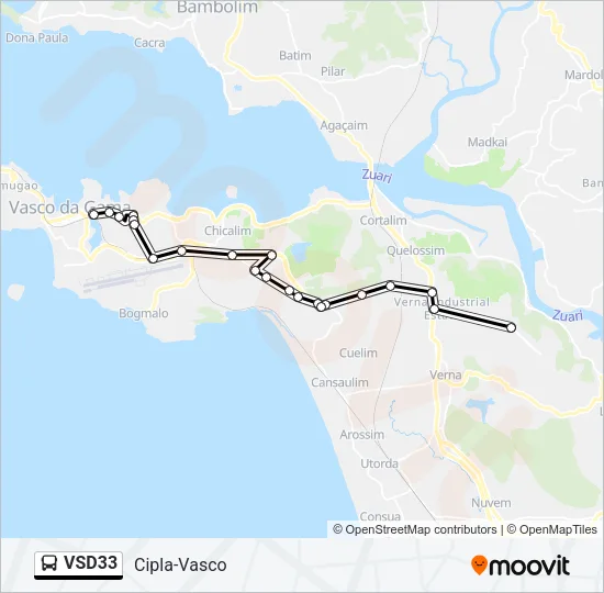 VSD33 Bus Line Map