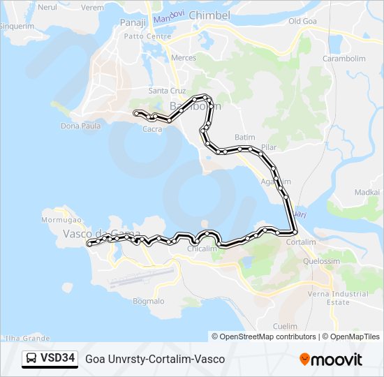 VSD34 Bus Line Map