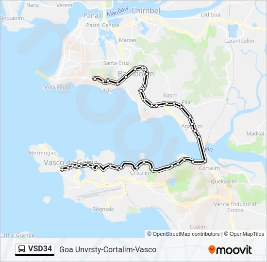 VSD34 Bus Line Map