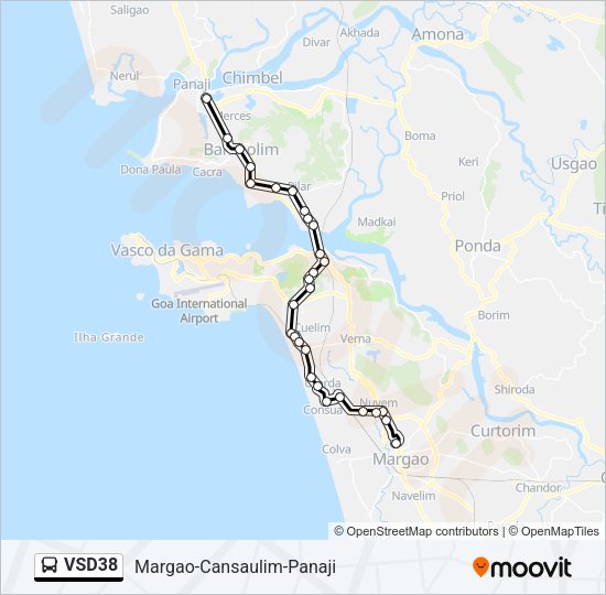 VSD38 Bus Line Map