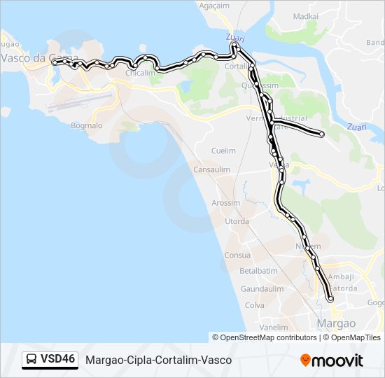 VSD46 Bus Line Map