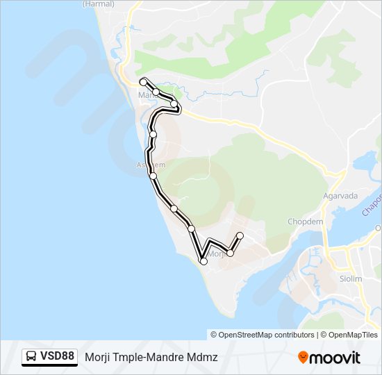 VSD88 Bus Line Map