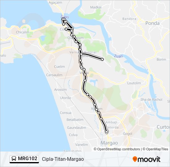 MRG102 Bus Line Map
