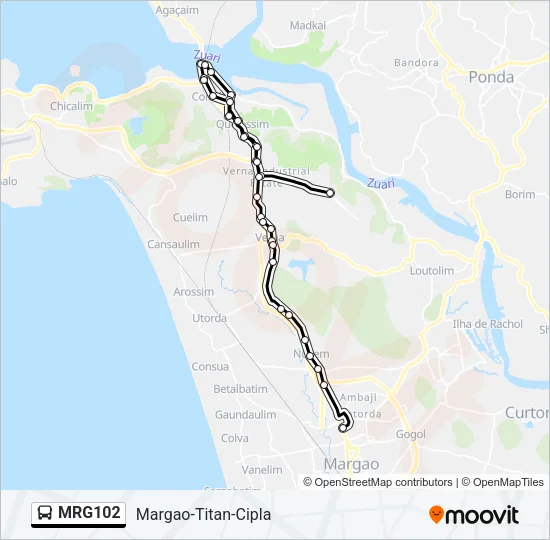 MRG102 Bus Line Map