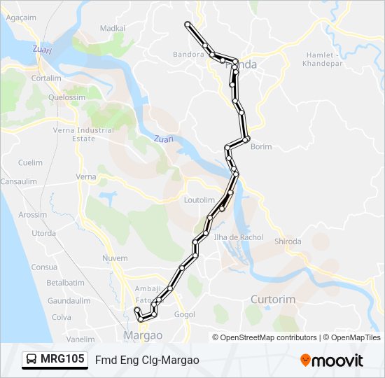 MRG105 Bus Line Map