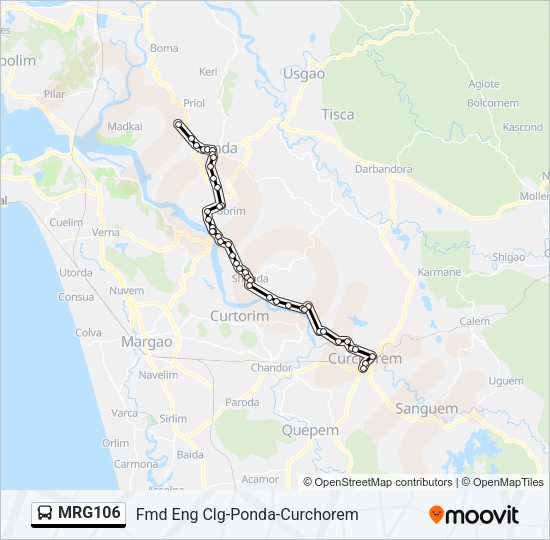 MRG106 Bus Line Map