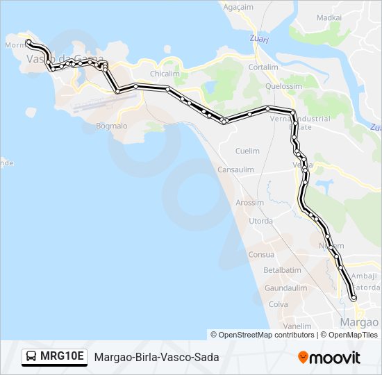 MRG10E Bus Line Map