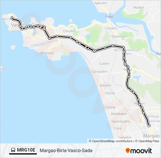MRG10E Bus Line Map