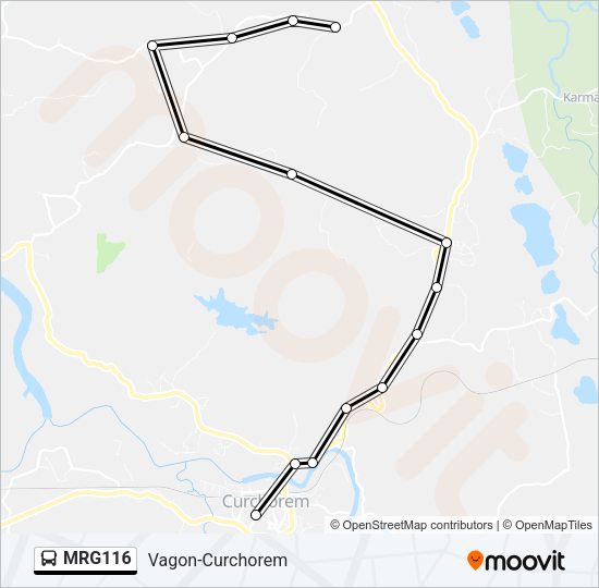 MRG116 Bus Line Map