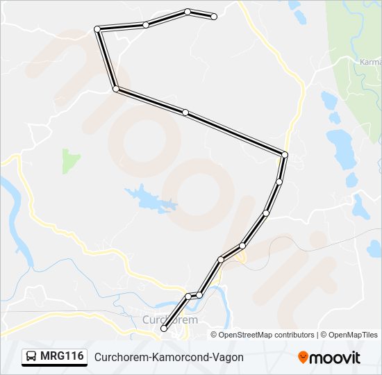 MRG116 Bus Line Map