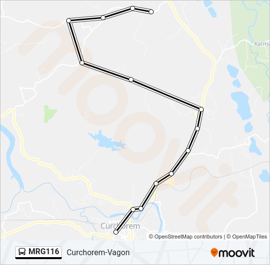 MRG116 Bus Line Map