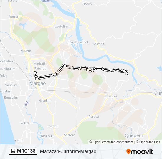 MRG138 Bus Line Map
