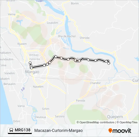 MRG138 Bus Line Map