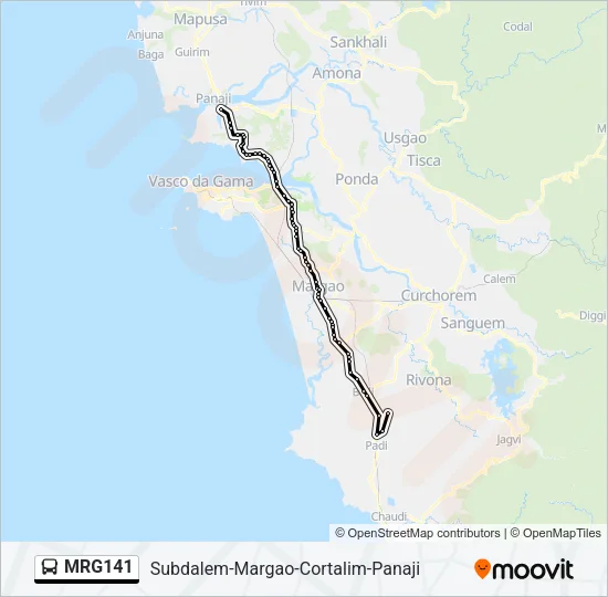 MRG141 Bus Line Map