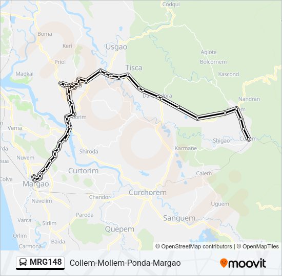 MRG148 Bus Line Map