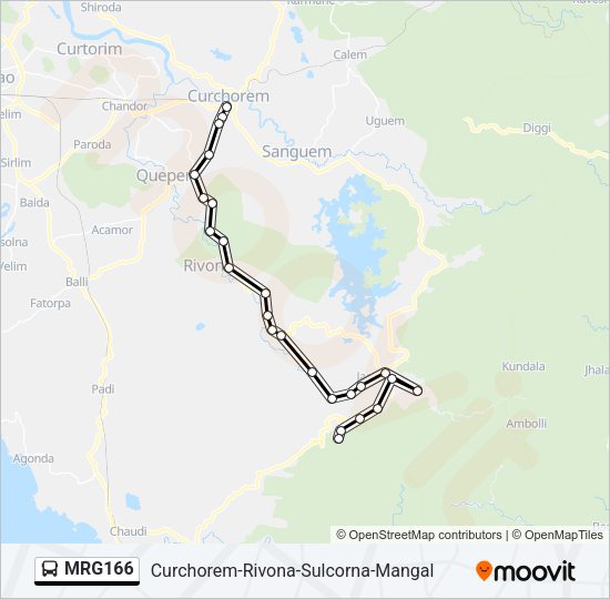 MRG166 Bus Line Map