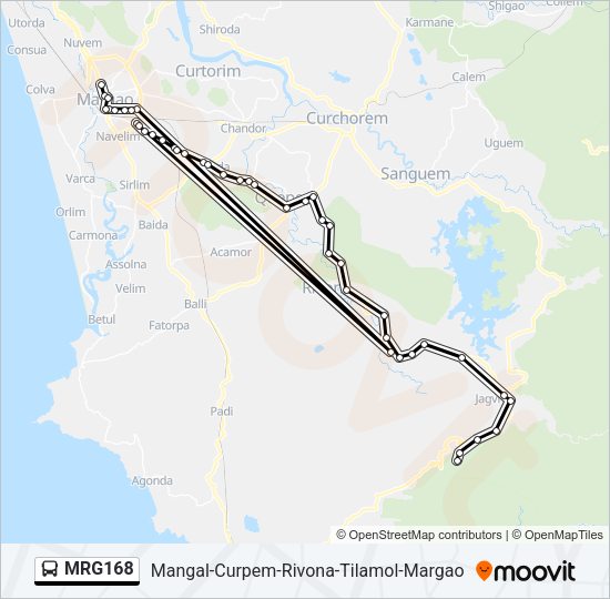 MRG168 Bus Line Map