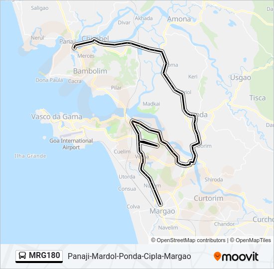 MRG180 Bus Line Map