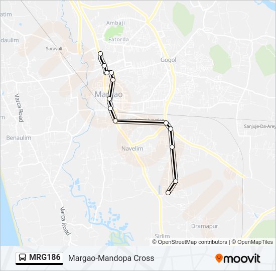 MRG186 Bus Line Map