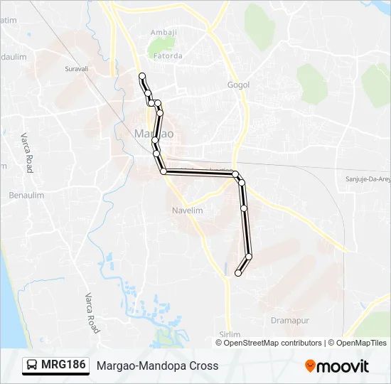 MRG186 Bus Line Map