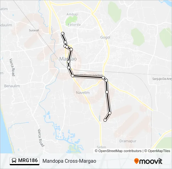 MRG186 Bus Line Map