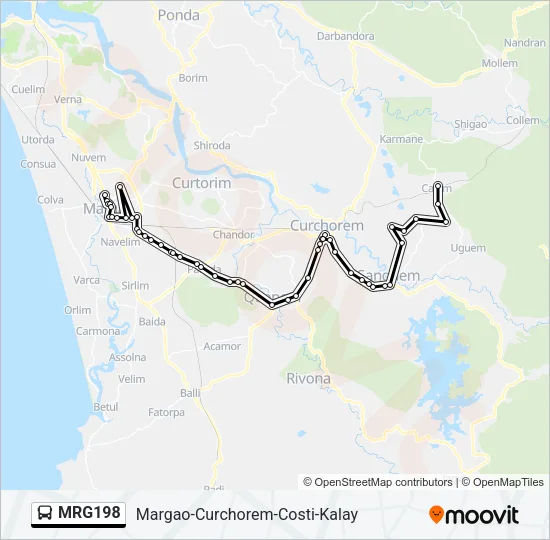 MRG198 Bus Line Map