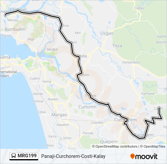 MRG199 Bus Line Map