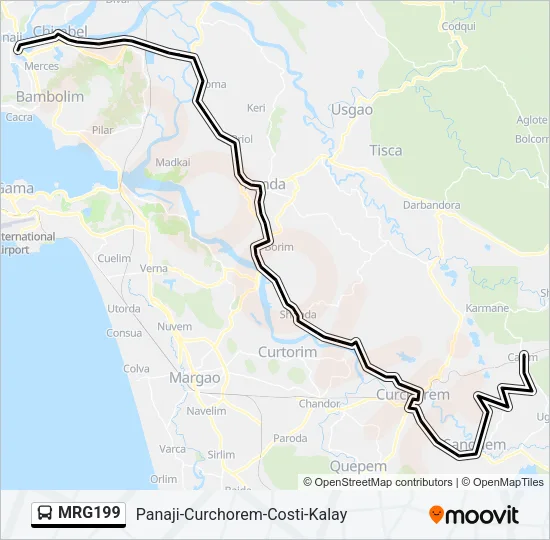 MRG199 Bus Line Map