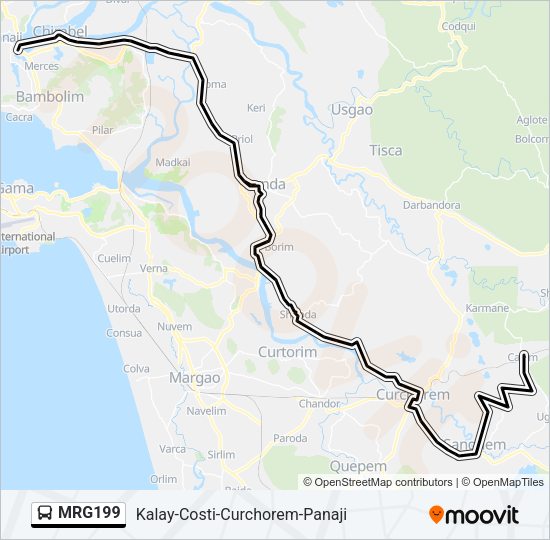 MRG199 Bus Line Map