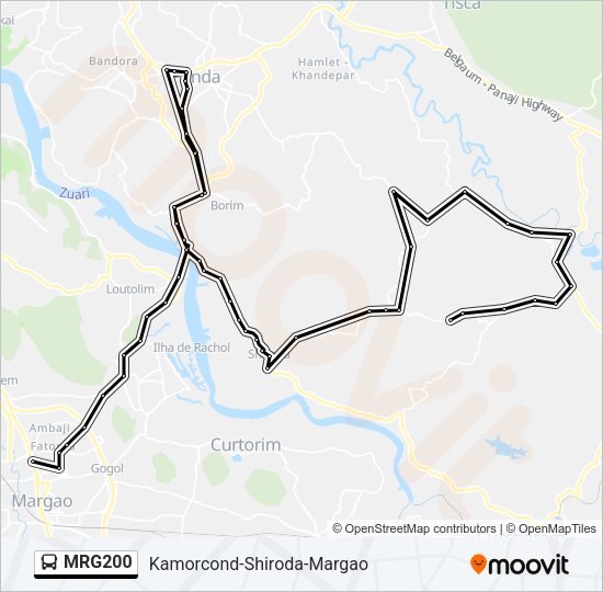 MRG200 Bus Line Map
