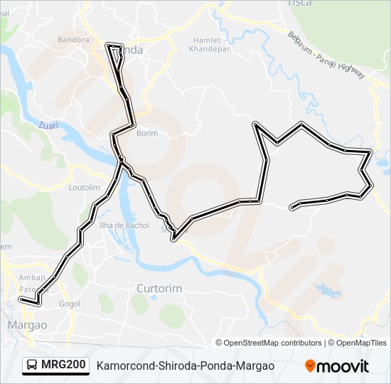 MRG200 Bus Line Map