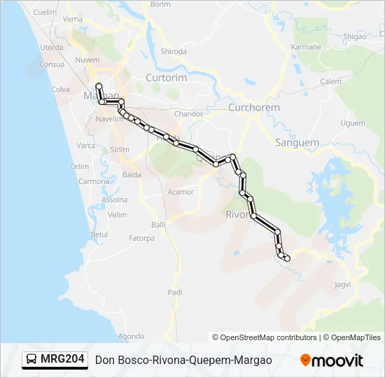MRG204 Bus Line Map