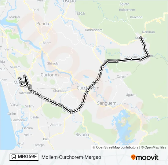 MRG59E Bus Line Map