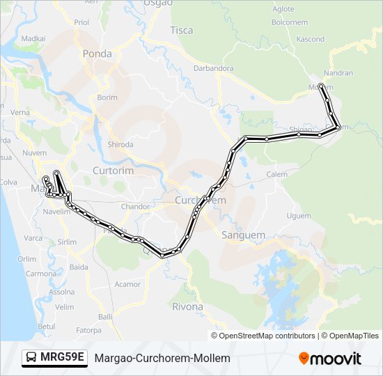 MRG59E Bus Line Map