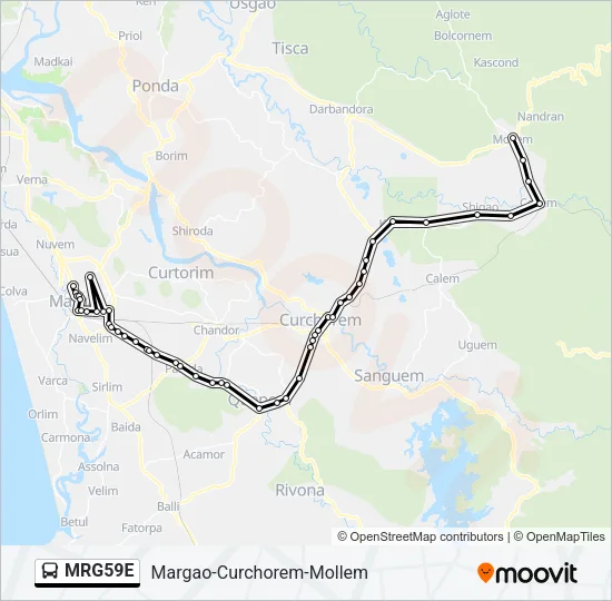 MRG59E Bus Line Map