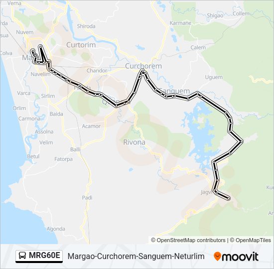 MRG60E Bus Line Map