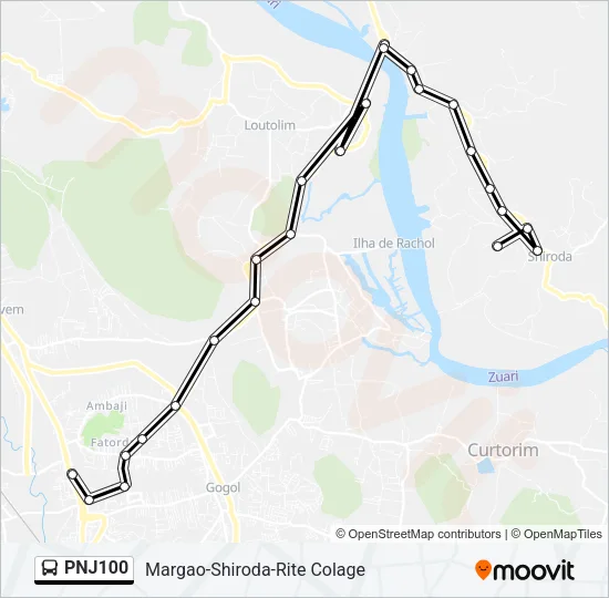 PNJ100 Bus Line Map