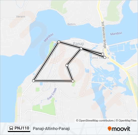 PNJ110 Bus Line Map