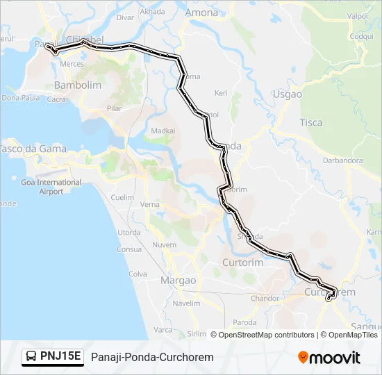 PNJ15E Bus Line Map