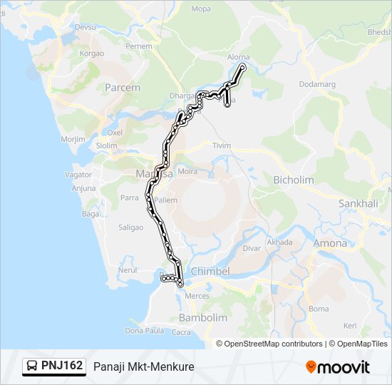 PNJ162 Bus Line Map
